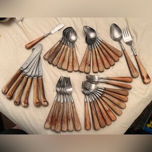 41 piece set Pottery Barn ASPEN TREND PACIFIC SILVERWARE